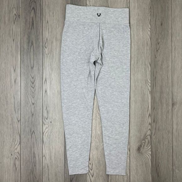 True Religion Womens Size L Gray High Raise Pull On Ankle Legging Jersey Knit - Picture 9 of 11